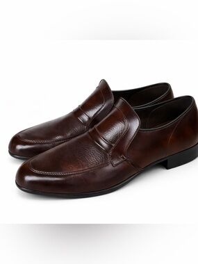 Chancellor Men’s Leather Slip On Loafers Brown Size 7.5 or 8